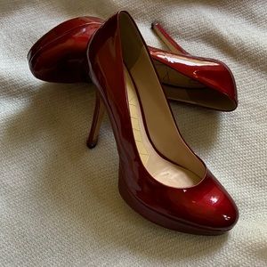 Joan & David Red Patent Leather Pumps